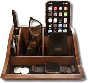 Storus Smart Valet Tray-Desk, Night Stand Personal Organizer