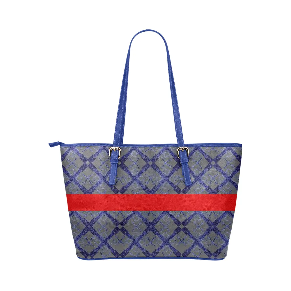 Stripe Logissimo Jane Leather Tote Bag /Small
