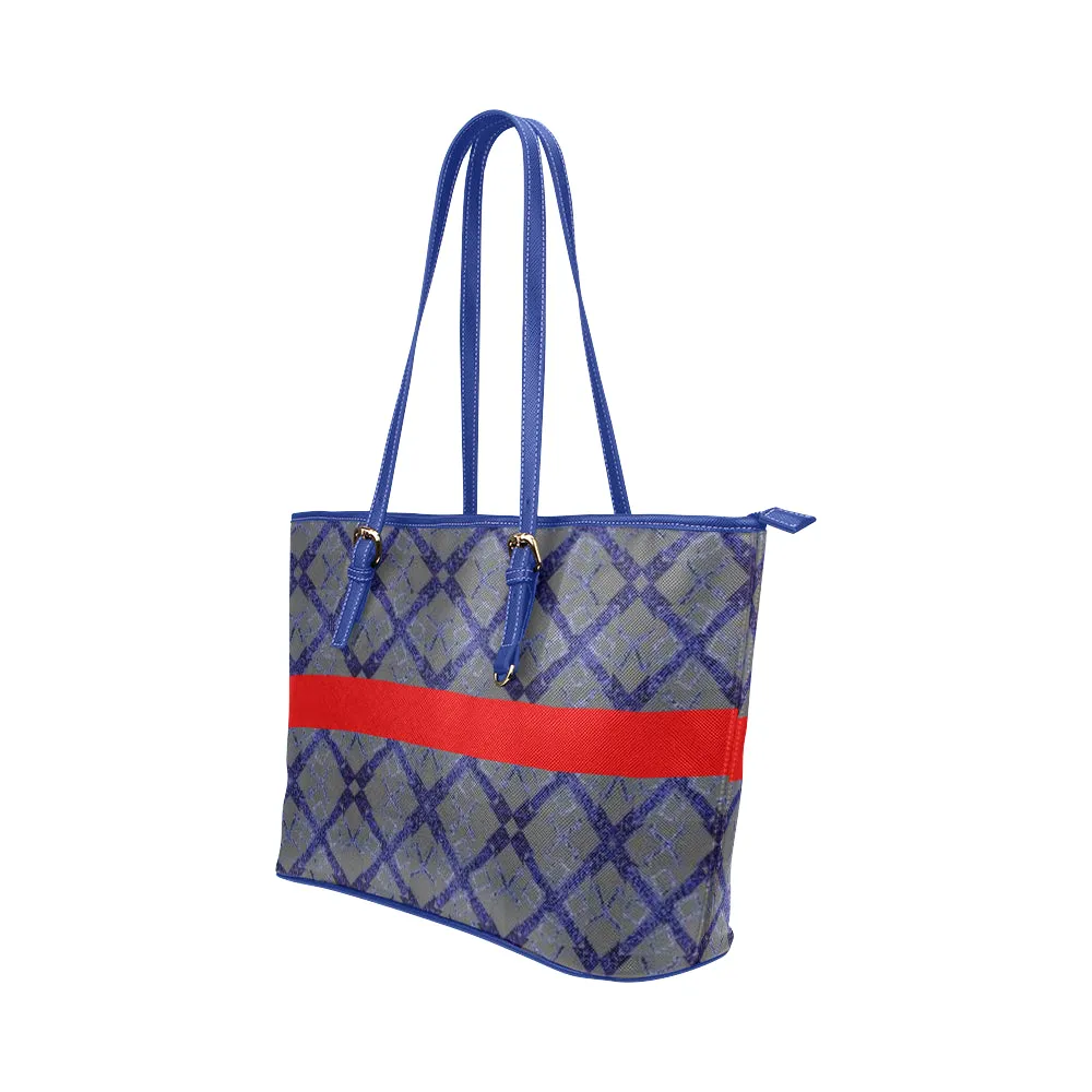 Stripe Logissimo Jane Leather Tote Bag /Small