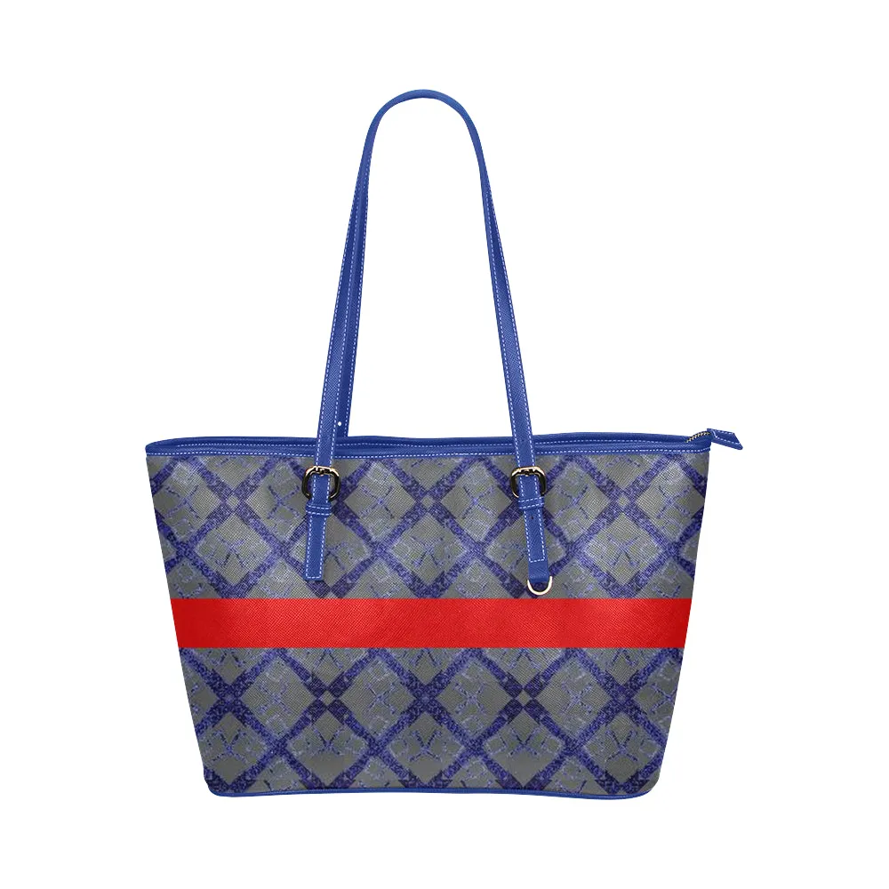 Stripe Logissimo Jane Leather Tote Bag /Small