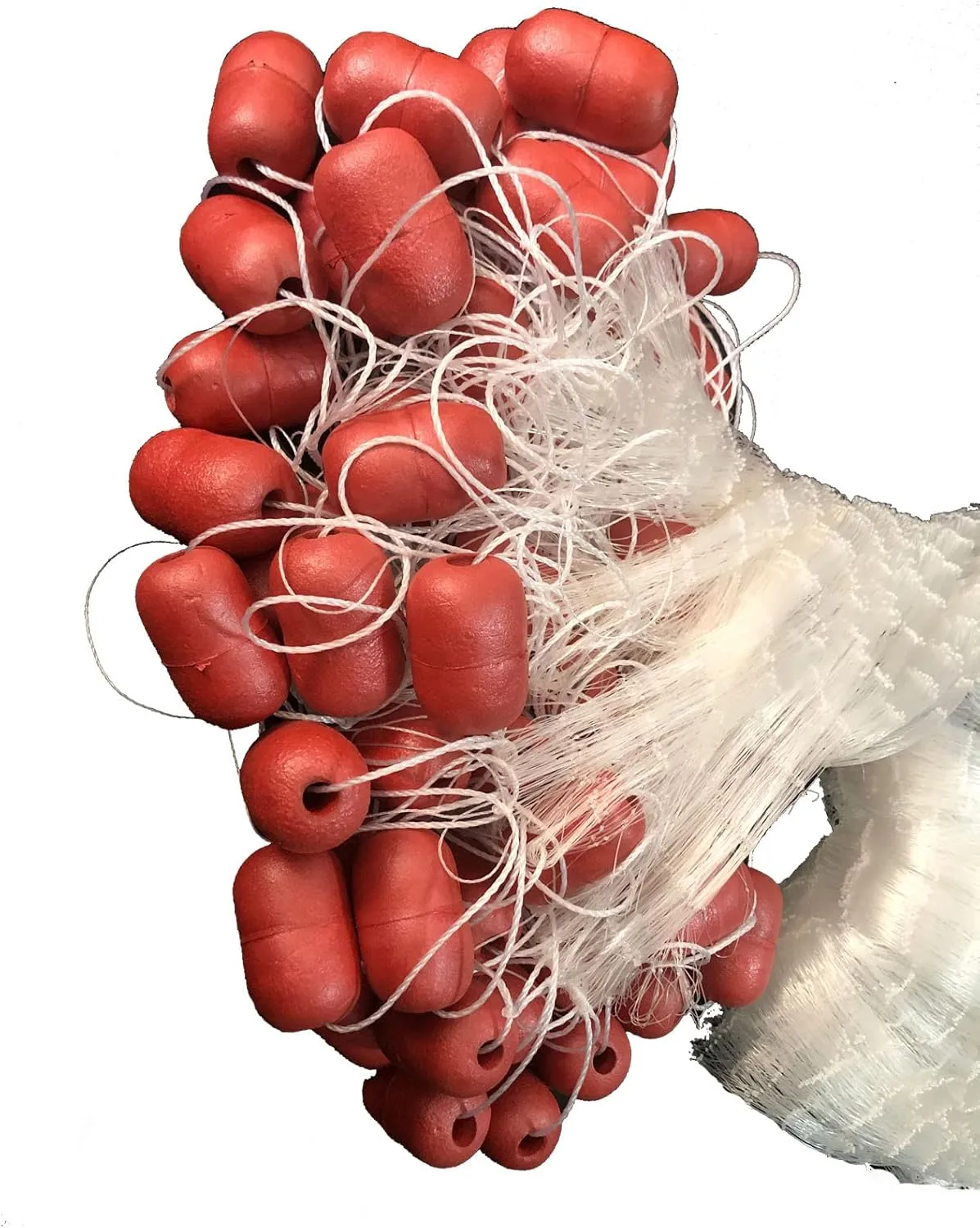 Strong Fishing Line Material Fishing Net Depth 5.5ft Gillnet Length 98 ft Nylon Net 5/8 Inch-2 Inch Mesh Monofilament Nylon Network Big Buoys Fish Net