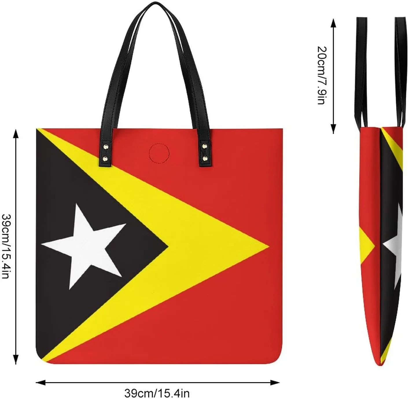 Stylish Comoros Flag Women's Tote Bag Leather Purse Large Capacity for Work and Travel