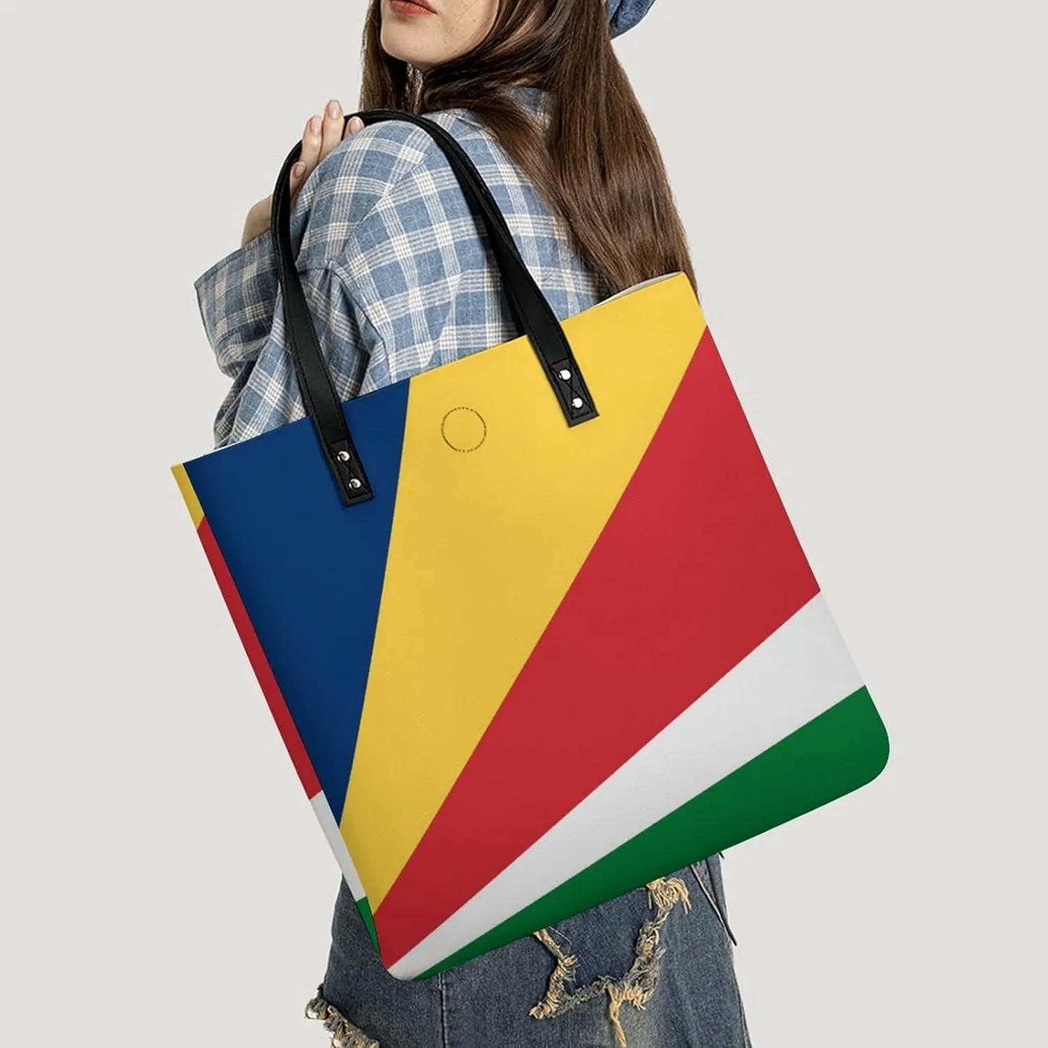 Stylish Comoros Flag Women's Tote Bag Leather Purse Large Capacity for Work and Travel
