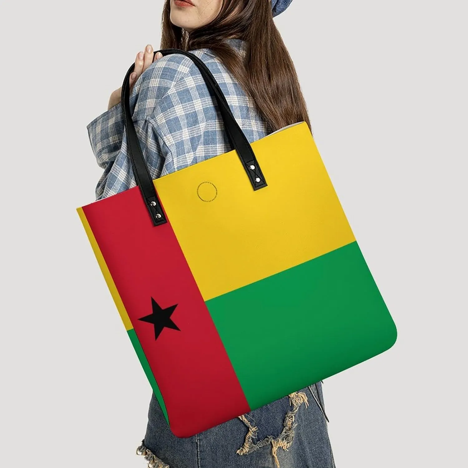 Stylish Comoros Flag Women's Tote Bag Leather Purse Large Capacity for Work and Travel