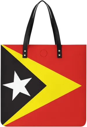 Stylish Comoros Flag Women's Tote Bag Leather Purse Large Capacity for Work and Travel
