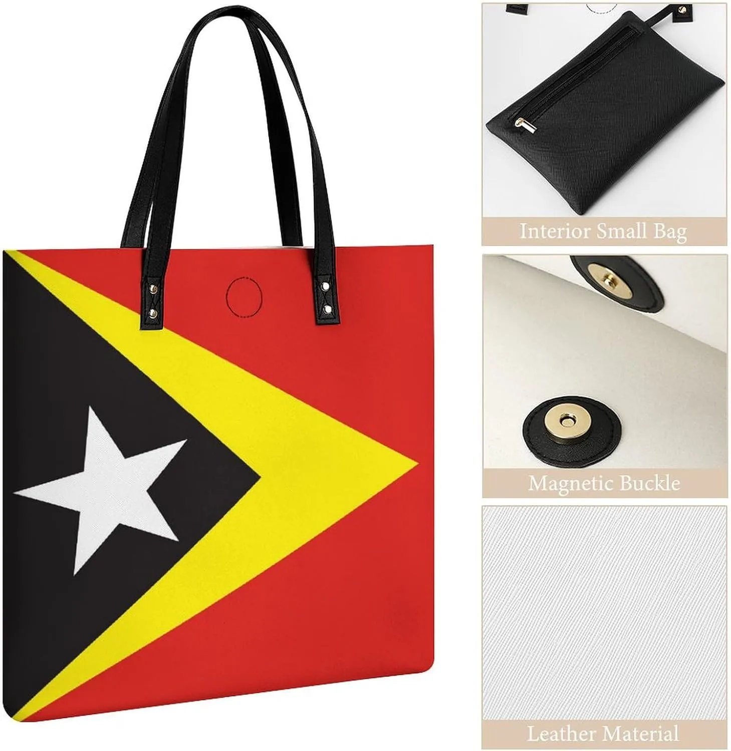 Stylish Comoros Flag Women's Tote Bag Leather Purse Large Capacity for Work and Travel