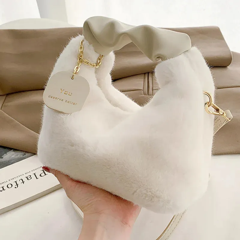 Stylish PU Leather Crossbody Bag with solid color Strap