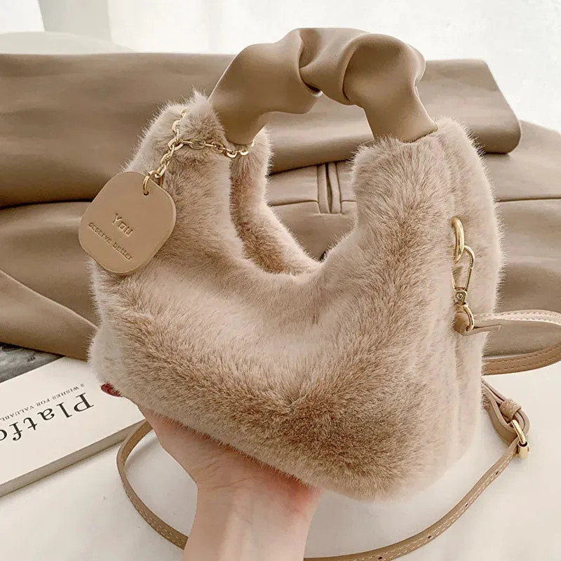 Stylish PU Leather Crossbody Bag with solid color Strap