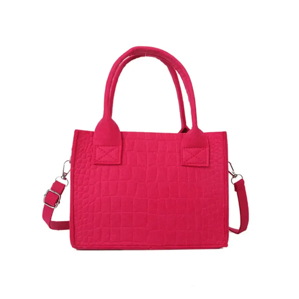 Stylish PU Leather Crossbody Bag with solid color Strap