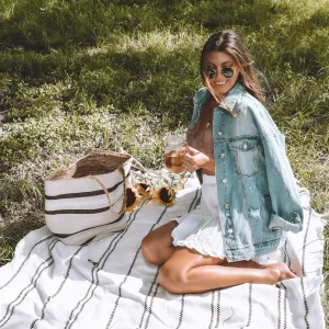 Summer Nights Distressed Denim Jacket