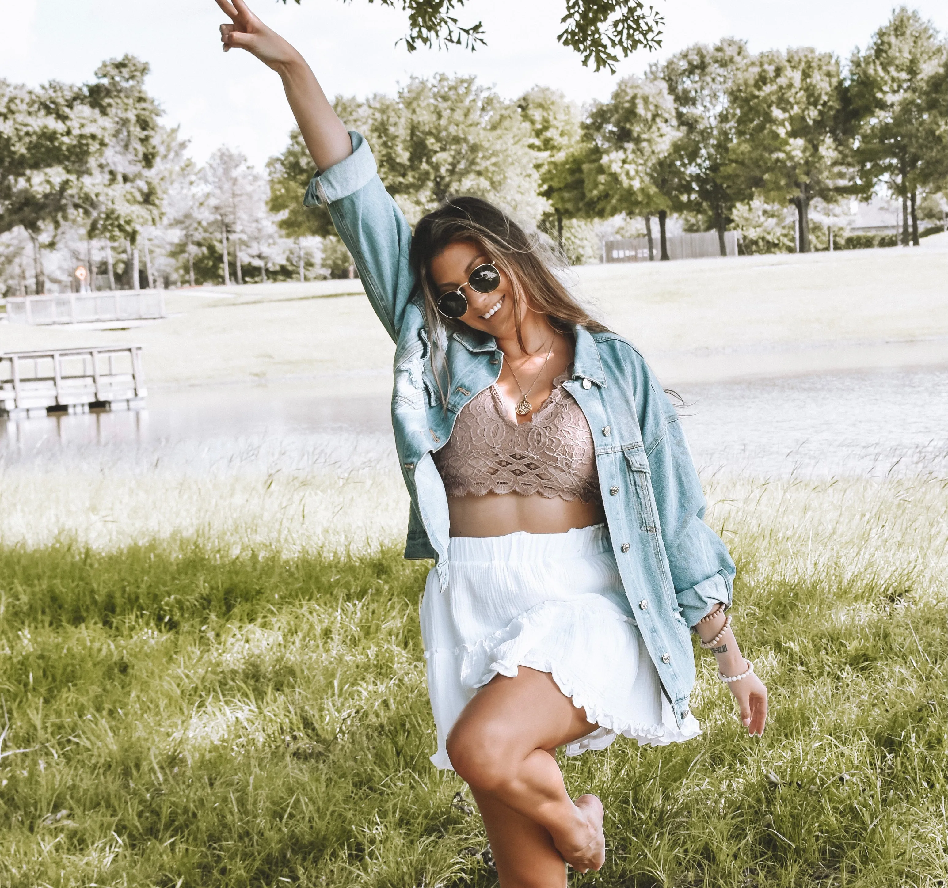 Summer Nights Distressed Denim Jacket