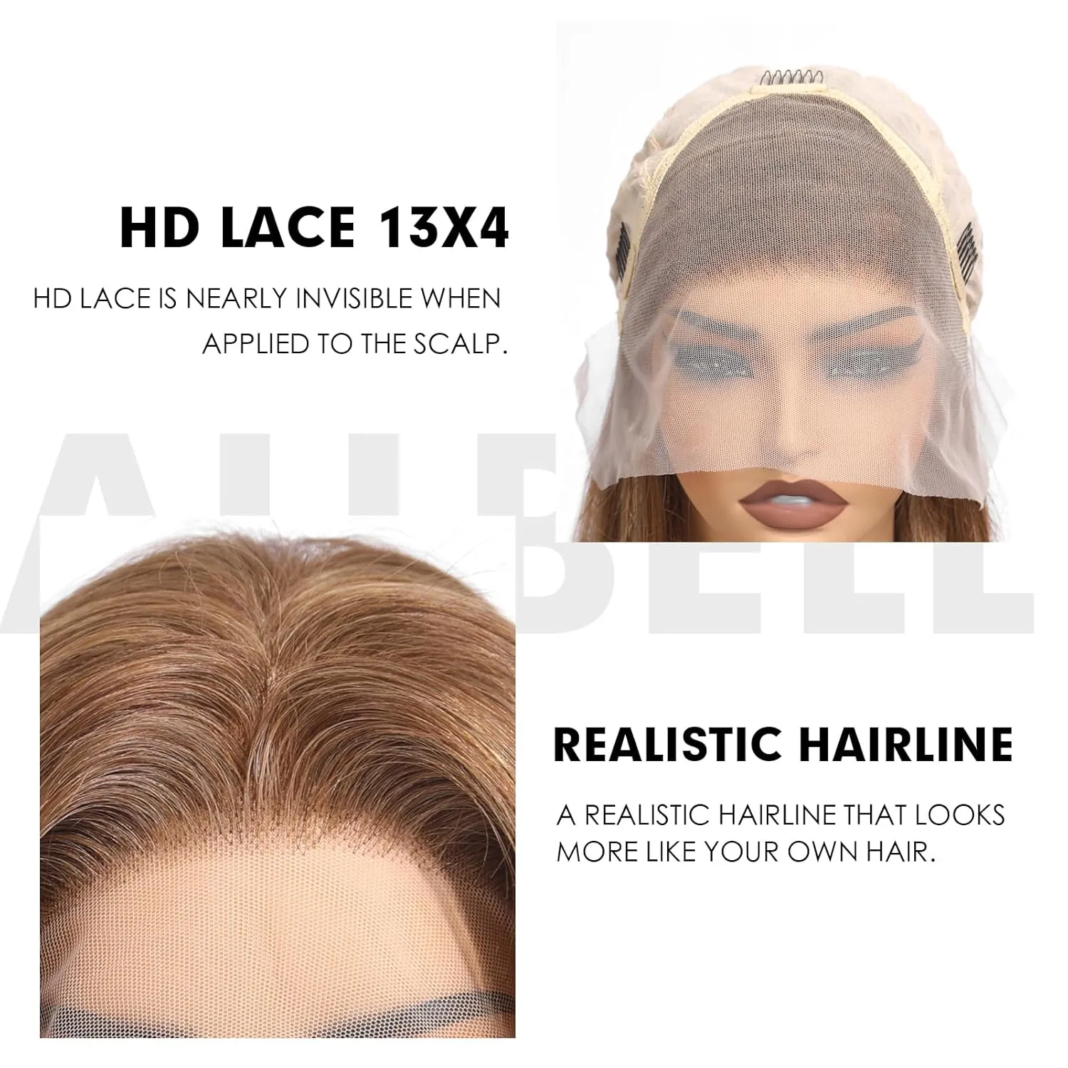 testar 13×4 Brown Mixed Blonde Bob Wig Human Hair Realistic HD Lace Front Wig Human Hair Ready to Go Bob Wig Glueless 12 Inch Straight Bob Human Hair Wigs for Women