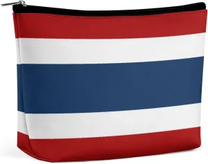 Thailand Flag Compact Makeup Organizer Travel Cosmetic Bag for Women