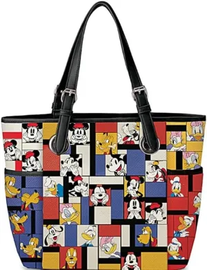 The Bradford Exchange Disney Shoulder Tote Bag Inspired By Modern Abstract Art