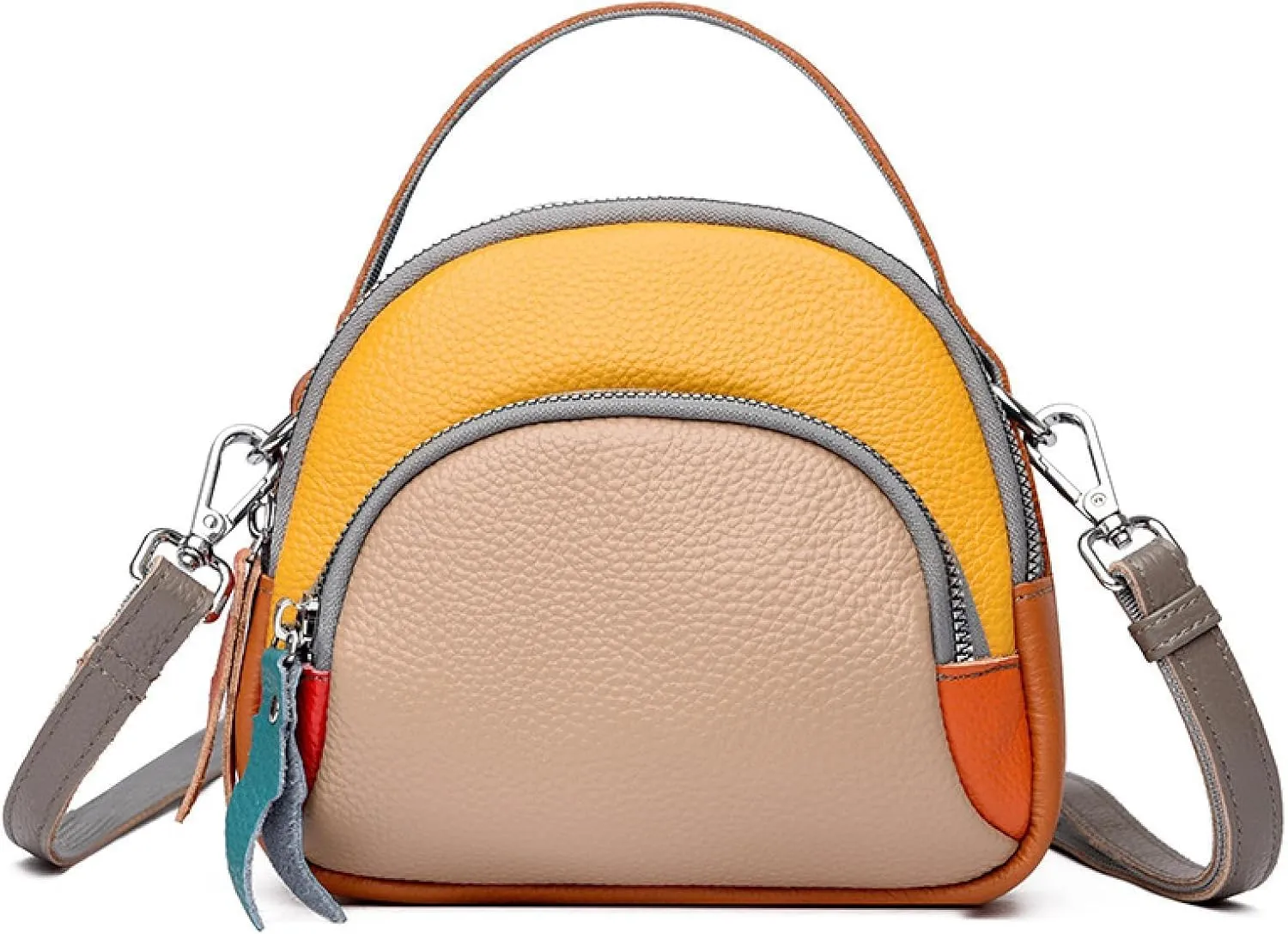 the First Layer of Cowhide Is a Large-capacity Cross-body Bag on One Shoulder