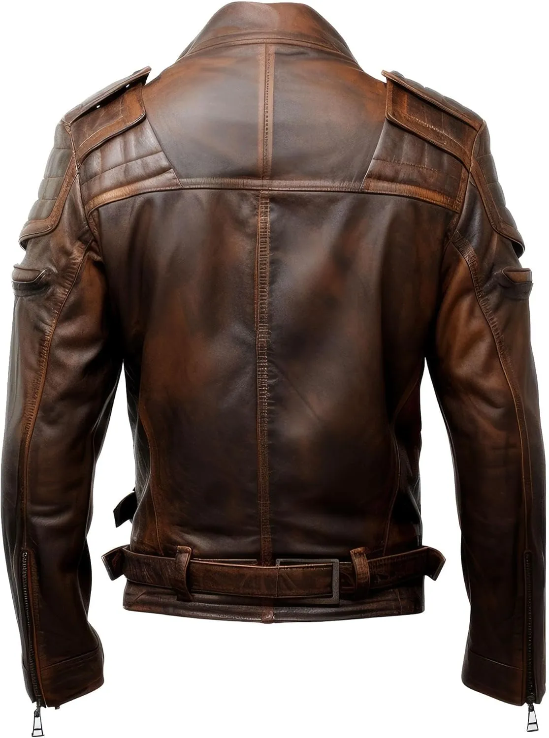The Next Mens Aviation Genuine Leather Jacket Military Lapel Zipper Pilot Brown Leather Jackets