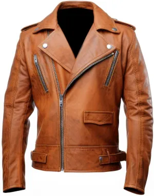 The Next Mens Aviation Genuine Leather Jacket Military Tan Lapel Zipper Pilot Vintage Leather Jackets