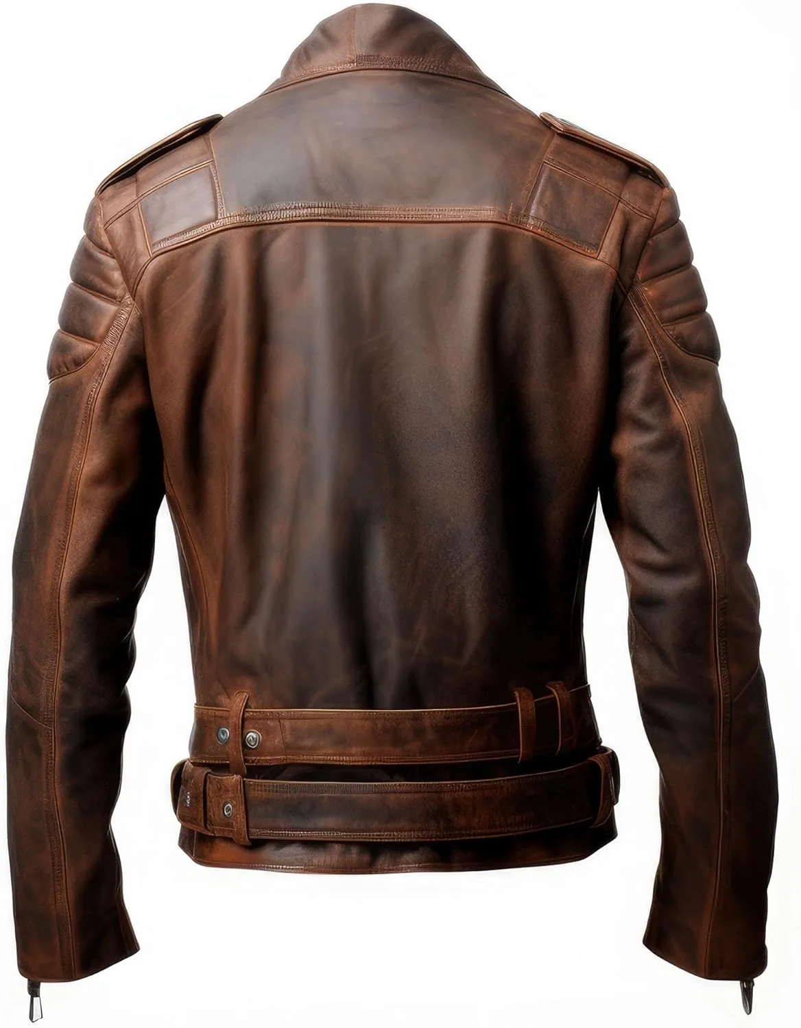 The Next Mens Aviation Genuine Leather Jacket with Military Lapel Zipper Pockets Pilot Brown Vintage Leather Jackets