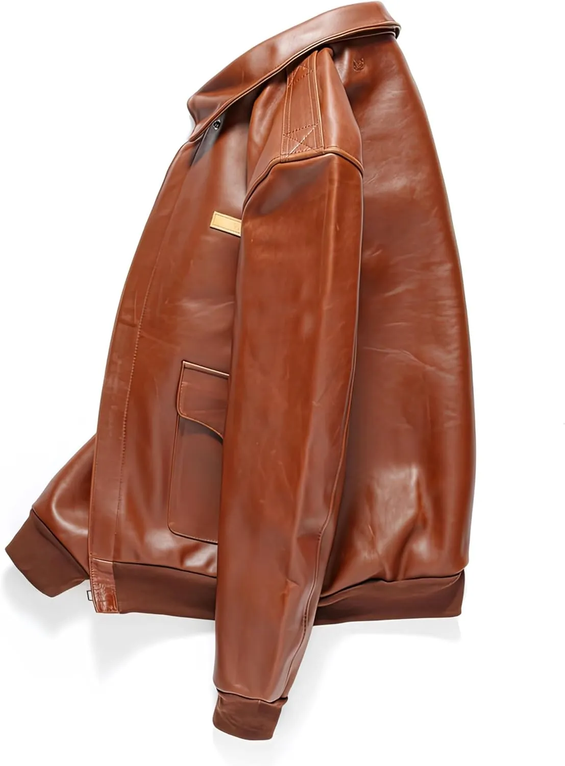 The Next Military A2 Pilot Jacket Men Natural Leather Aviation Genuine Leather Jackets Coat