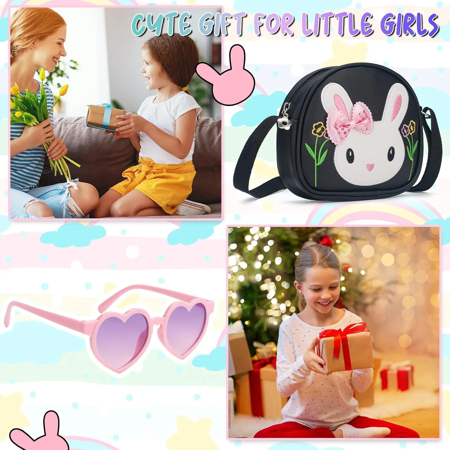 Toddler Purse-Small Kids Purse, Girls Bunny Purse, Little Girl Purse-Birthday Gifts Purse for Girls