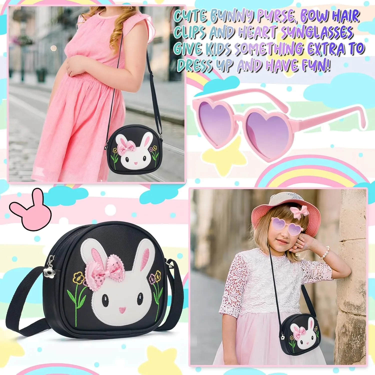 Toddler Purse-Small Kids Purse, Girls Bunny Purse, Little Girl Purse-Birthday Gifts Purse for Girls