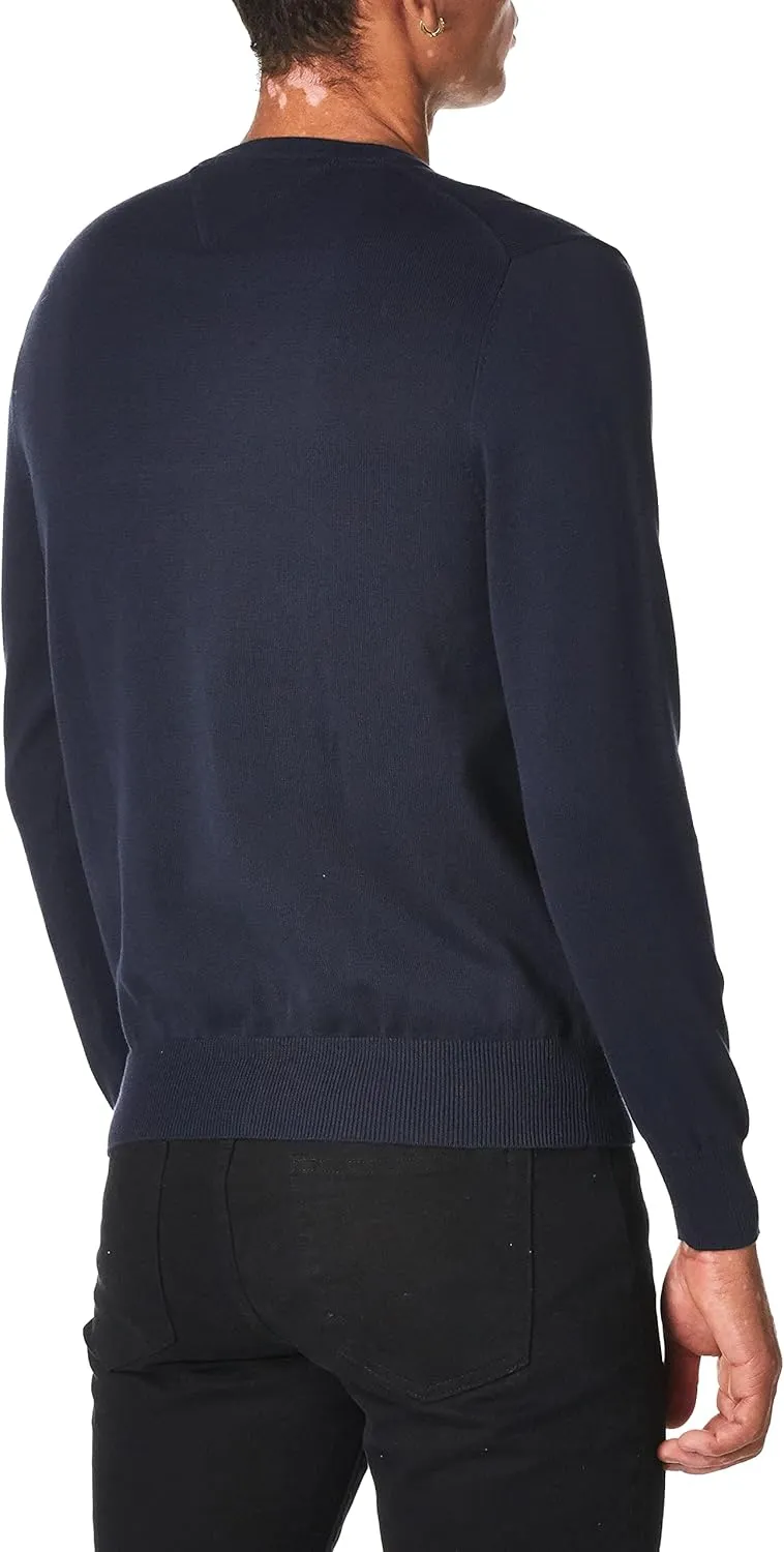 Tommy Hilfiger Men's Essential Long Sleeve Cotton V-Neck Pullover Sweater