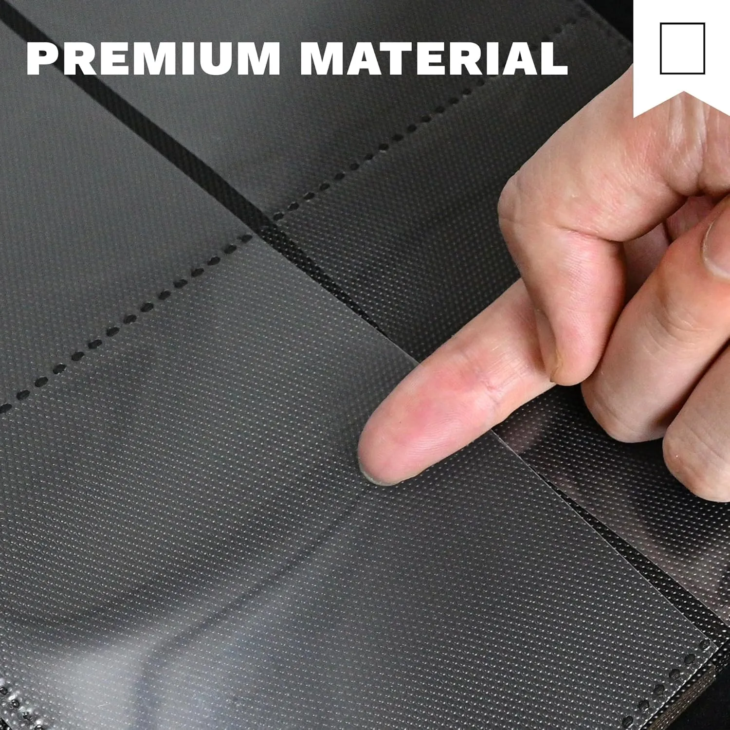 Toploaders Binder,Holds 128 Top Loaders,4 Pocket Top Loader Binder for 3" x 4"Rigid Cards,Double Sided Card Binder Abulm in 3"x4"Toploaders for Trading Cards
