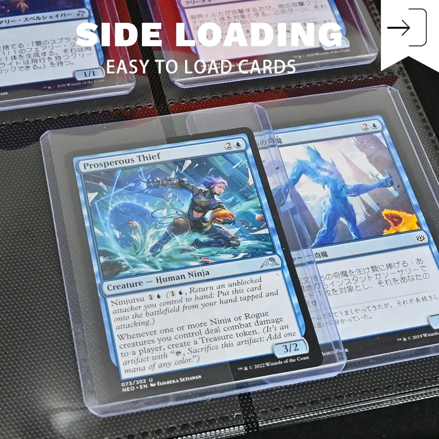 Toploaders Binder,Holds 128 Top Loaders,4 Pocket Top Loader Binder for 3" x 4"Rigid Cards,Double Sided Card Binder Abulm in 3"x4"Toploaders for Trading Cards
