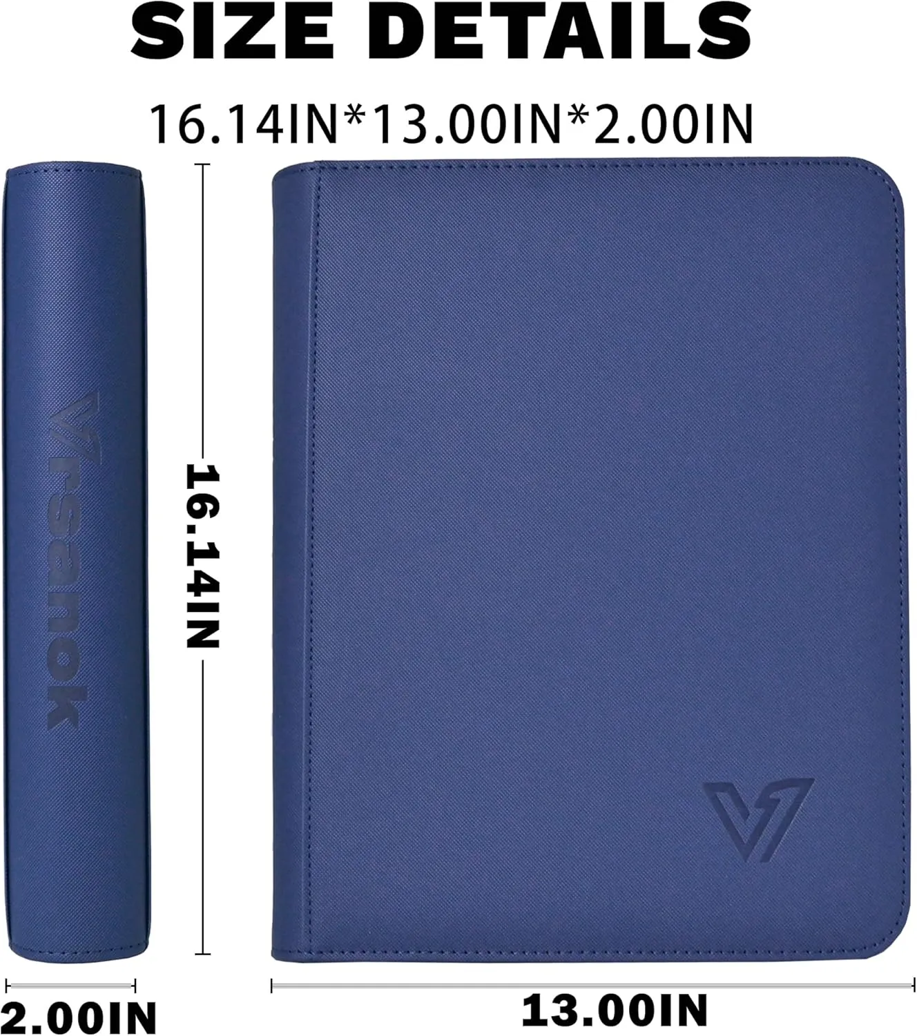 Toploaders Binder,Holds 324 Top Loaders,9 Pocket Top Loader Binder for 3" x 4"Rigid Cards,Double Sided Card Binder Abulm in 3"x4"Toploaders for Trading Cards
