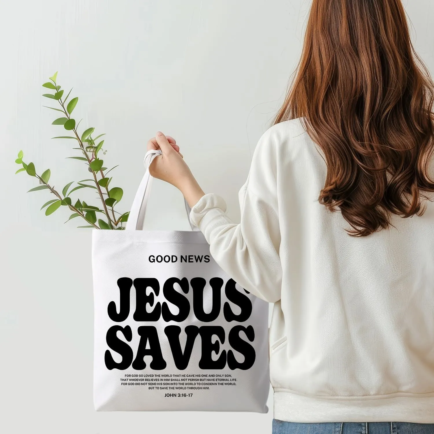 Tote Bag - Christian Gifts for Women, Canvas Bags with Bible Verse Designs