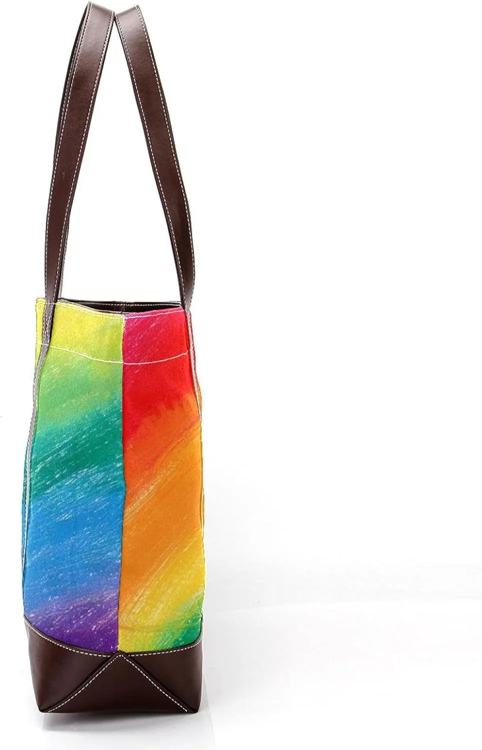 Tote Bag, Large Tote Bag, Tote Bag with Zipper, Rainbow Modern Abstract Minimalist Pattern, Tote Bag for Work