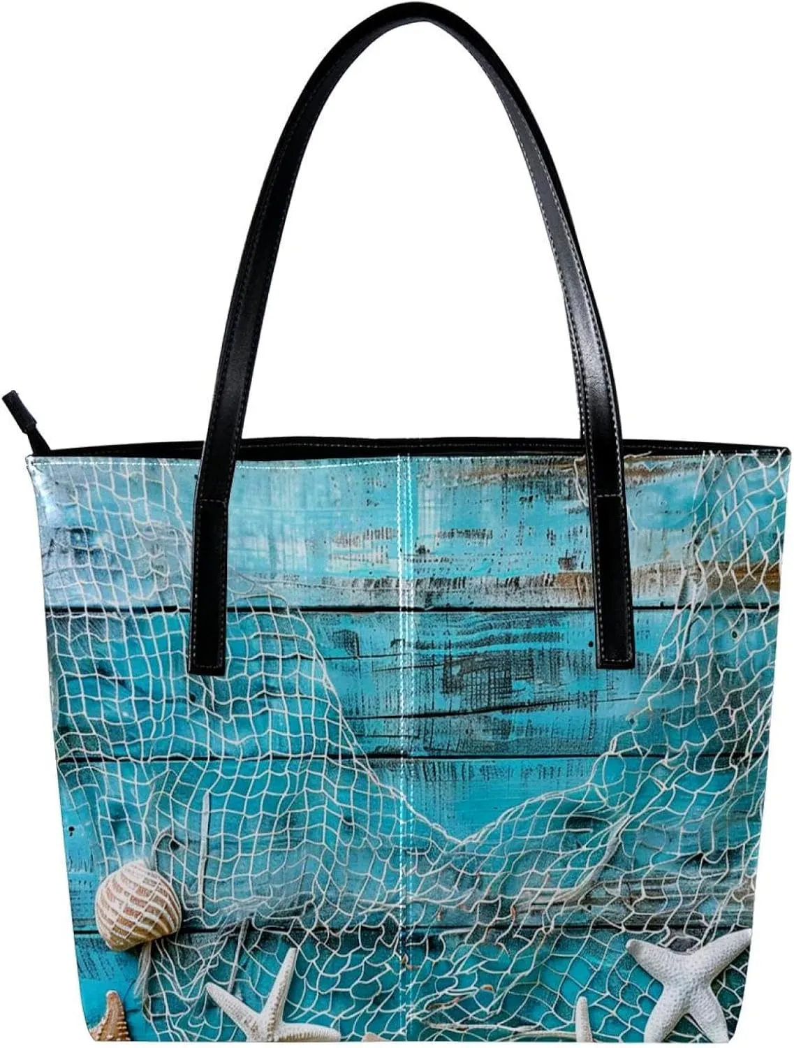 Tote Bag, Large Tote Bag, Women's Tote Handbags, Marine Color Coral, Womens Tote Bag