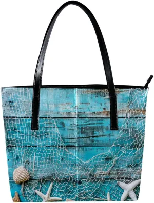 Tote Bag, Large Tote Bag, Women's Tote Handbags, Marine Color Coral, Womens Tote Bag
