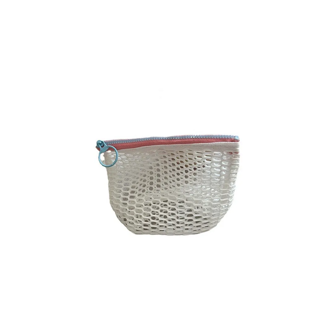 Transparent Mesh Color Block Mini Make Up Bag DP25A595