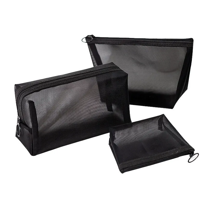 Transparent Mesh Toiletry Bag