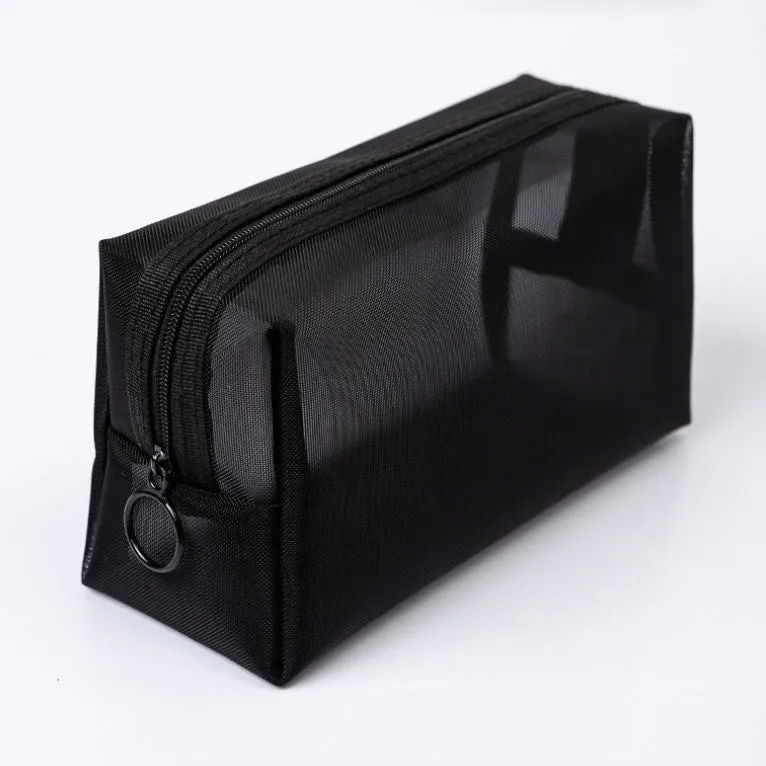 Transparent Mesh Toiletry Bag