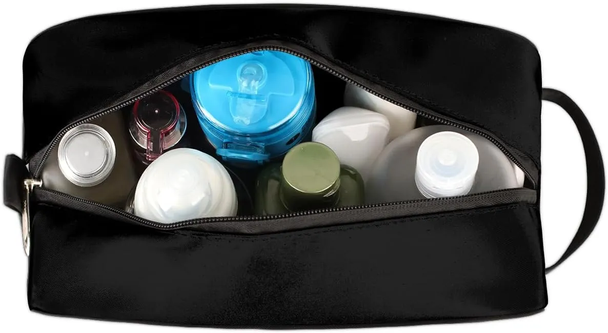 Travel Toiletry Bag for Boys Men, Waterproof Hanging Dopp Kit for Women, Shaving Bag with Large Capacity for Travel,Sports Shower (Fire Dragon Blue)
