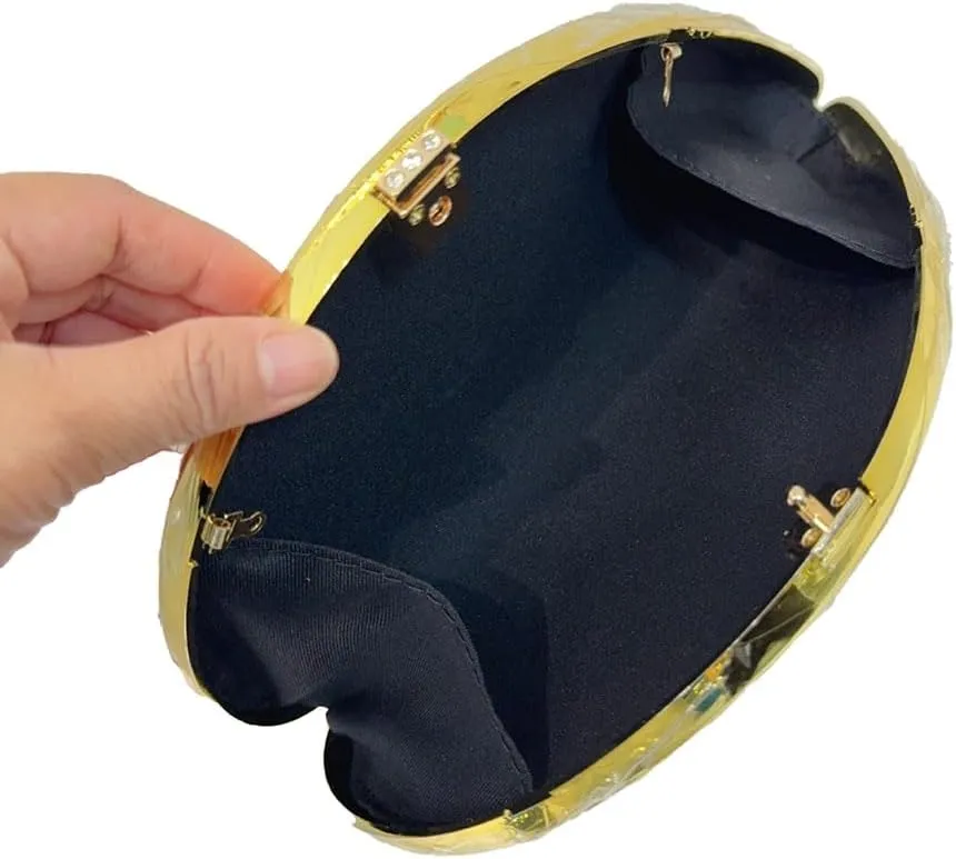 Trendy Beautiful Acrylic Evening Bag Stylish Shiny Thread Clutch Handbag Y2K Beautiful Party Purse for Women 2025