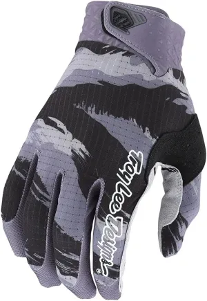 Troy Lee Designs X Oakley Vision Air Glove for Mountain Bike/BMX/Motorcycle/Dirtbike, Breathable, Silicon Grips Youth AIR Glove; Brushed CAMO Black/Gray LG