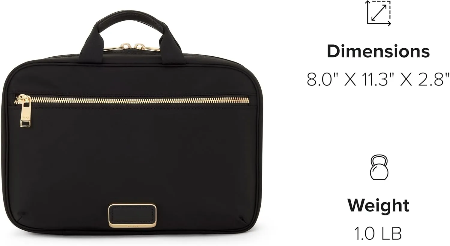 TUMI - Voyageur Madeline Cosmetic Bag - Women's Travel Makeup Toiletry Case, Lightweight with Zip Pockets and Metal Hanger