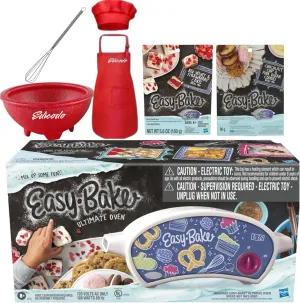 Ultimate E-Z Bake Oven with 2-Pack Refill Cakes, Apron and Accessories Bundle