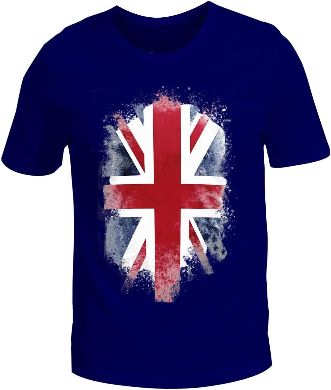 Unisex Union Jack British Flag T-Shirt Casual Summer Crewneck Short Sleeve St Georges Day T Shirts Basic Cotton Tshirts
