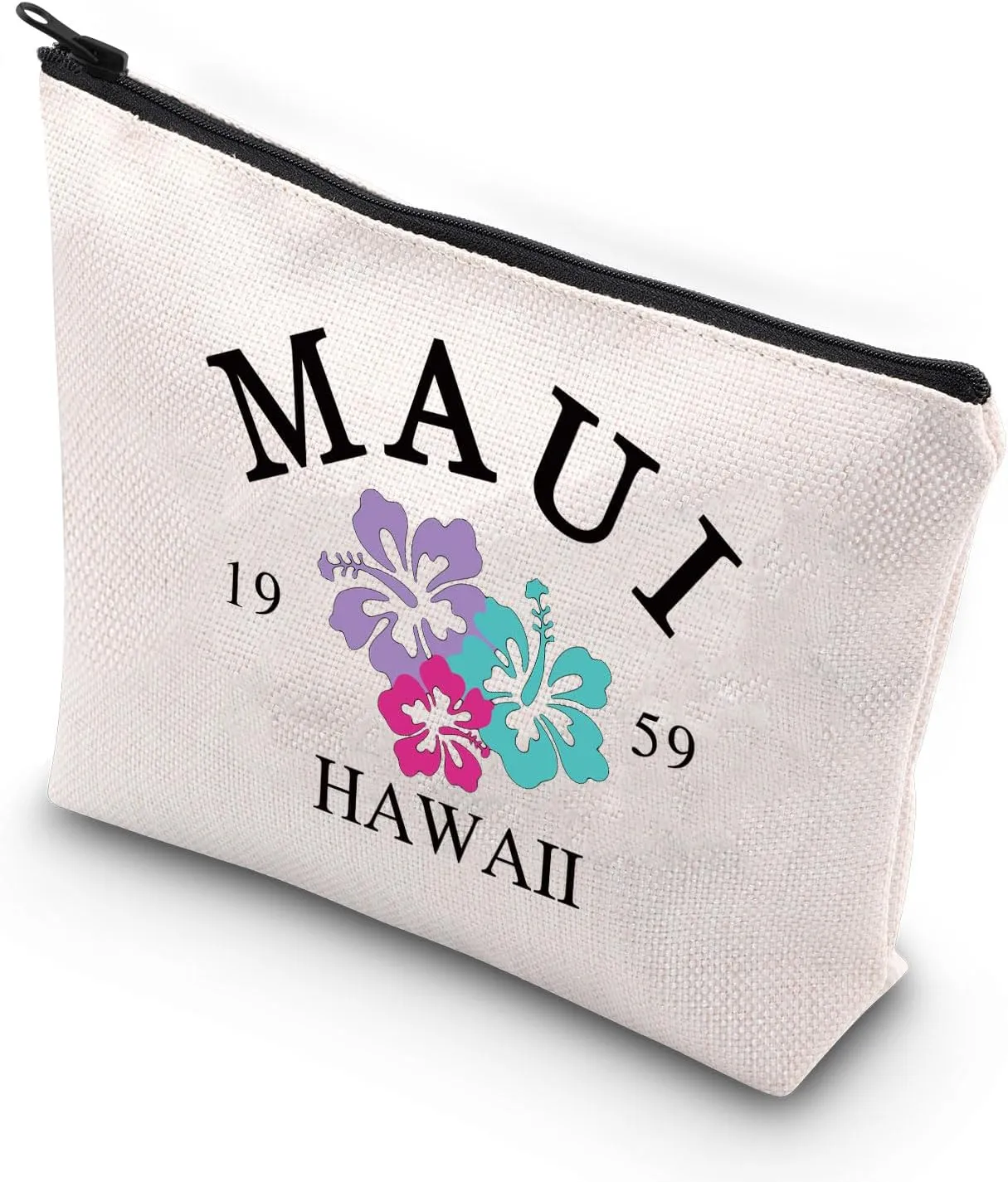 VAMSII Bachelor Party Gift Camp Toiletry Bag Maui 1959 Hawaii Aesthetic Cosmetic Bag Summer Party Accessories（MAUI 1959）