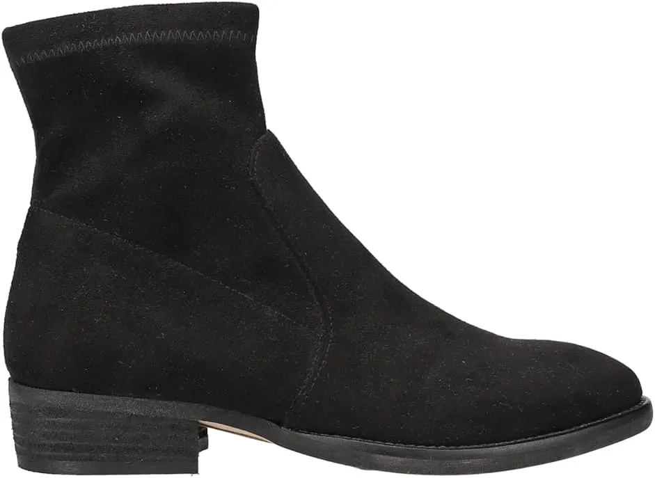 VANELi Womens Henson Round Toe Zippered Casual Boots Ankle Low Heel 1-2" - Black