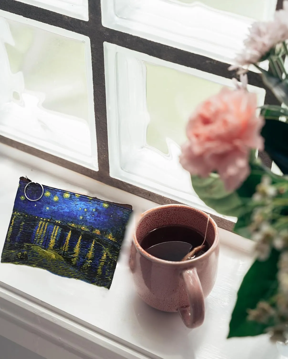 Vincent Van Gogh Vinyl Wallet Coin Purse (Starry Night over the Rhone)