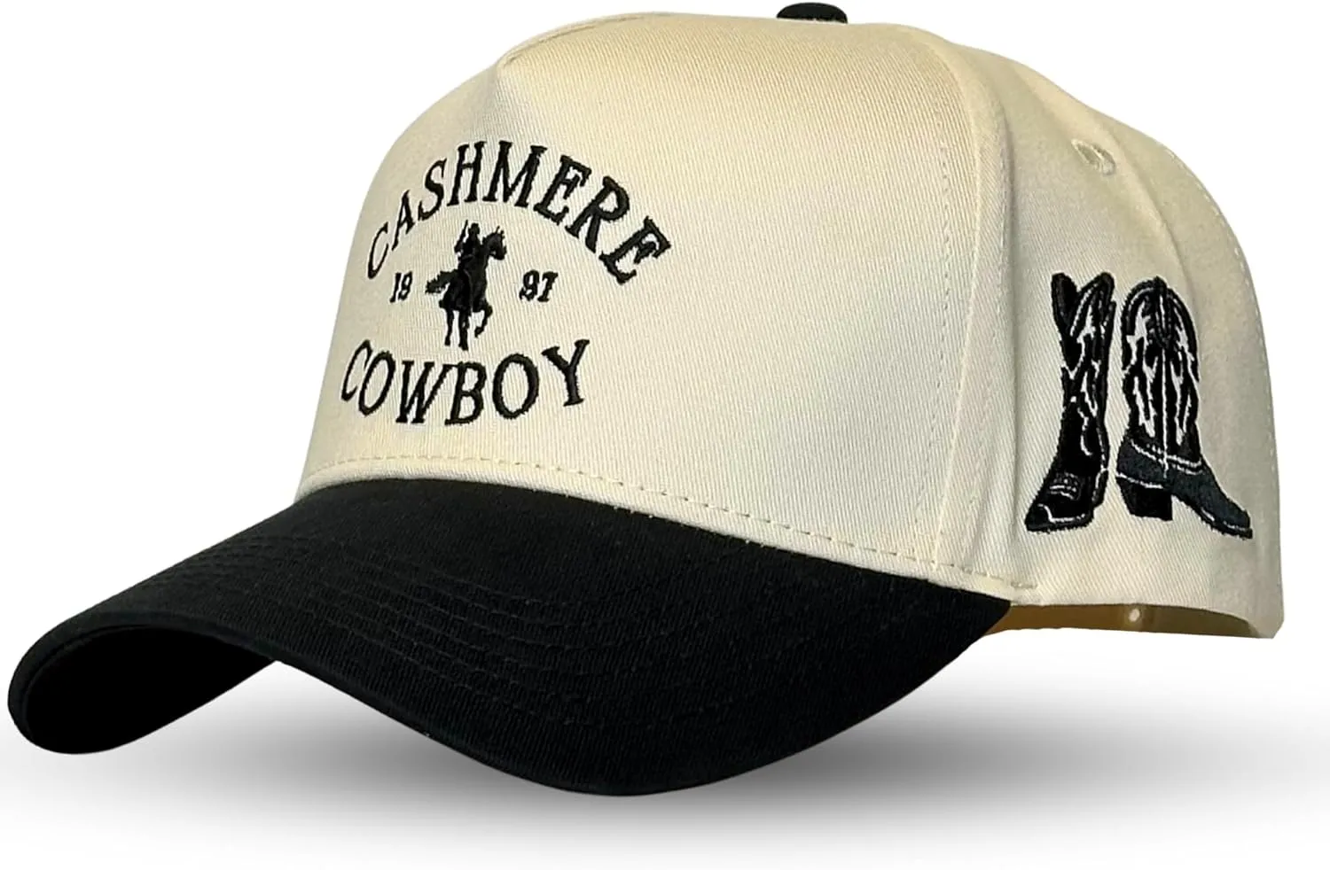 Vintage Western Trucker Hat | Men & Women | Country Cute Caps for Cowgirls Cowboys | Camo Denim Embroidered Cotton | Snapback