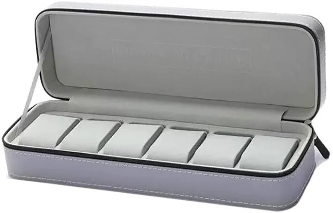 Watch Box Organizer Watch Display Box with 6 Grid Jewelry Collection Boxes Watch Organizer Large Capacity Watch Holder watch case