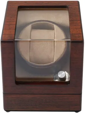 Watch Winder for Watches Watch Winder Dust-Proof Box Wood Automatic Single Watch Winding Display Box Case Elegant Beautiful, 5 Rotation Modes, Quiet Motor Watch Winder Watch Storag