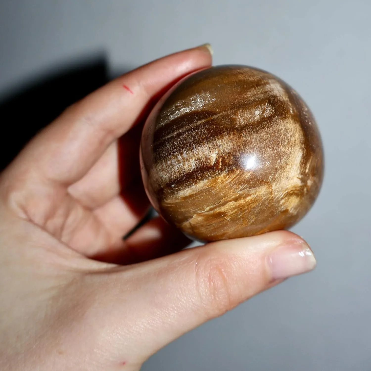 Wax and Wane Crystal Sphere, 1.5 Inch Decorative Ball, Semi-Precious Stone with Velvet Bag (Tiger Eye, Standard)