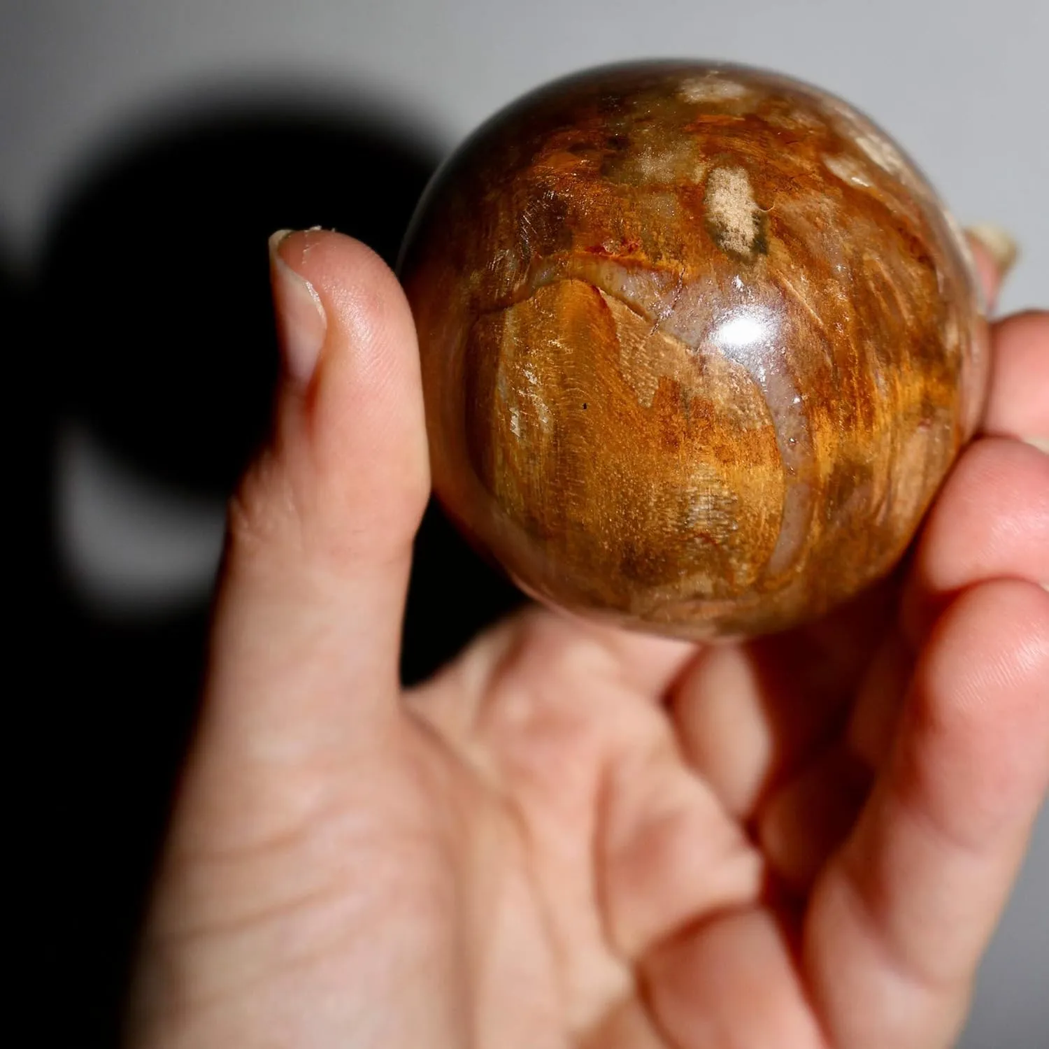 Wax and Wane Crystal Sphere, 1.5 Inch Decorative Ball, Semi-Precious Stone with Velvet Bag (Tiger Eye, Standard)